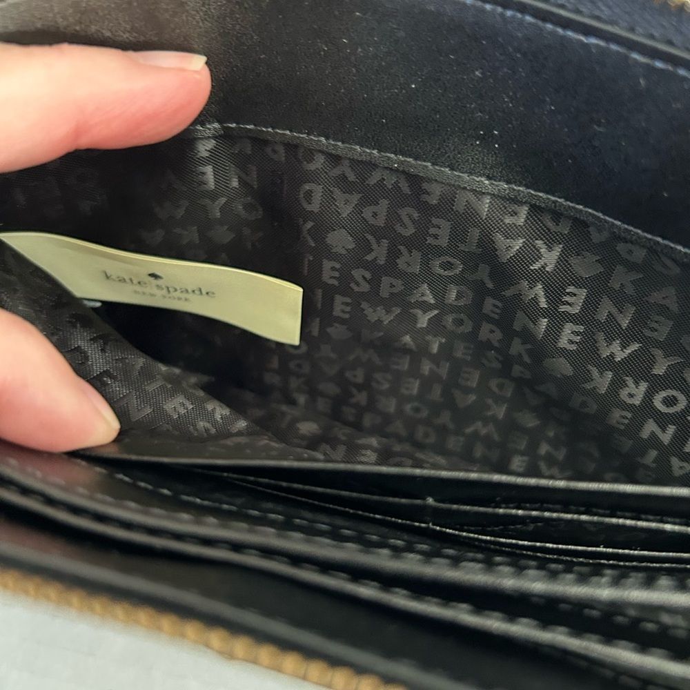 Kate Spade Black Gem-Studded Jeweled Wallet Clutch - Picture 9 of 13